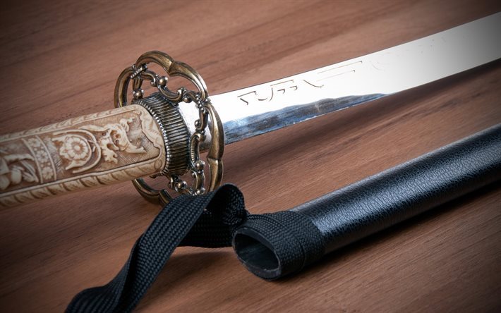 espada, katana, la espada japonesa, fr&#237;o brazos