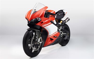 Ducati 1299 Superleggera, 2018, 4K, el deporte de la motocicleta, italiano de motocicletas, naranja sportbike, Ducati