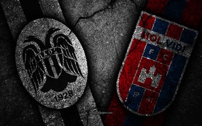 PAOK vs MOL Vidi, UEFA Europa League, Group Stage, Round 3, creative, PAOK FC, MOL Vidi FC, black stone