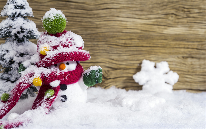 雪だるま, 冬, 雪, 玩具, クリスマス, 新年