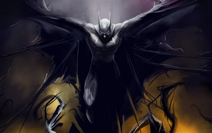 Batman, darkness, superheroes, art
