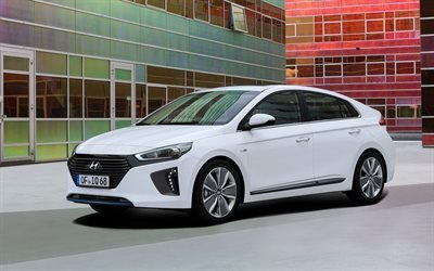 4k, Hyundai Ioniq, 2018 carros, carros coreanos, novo Ioniq, Hyundai