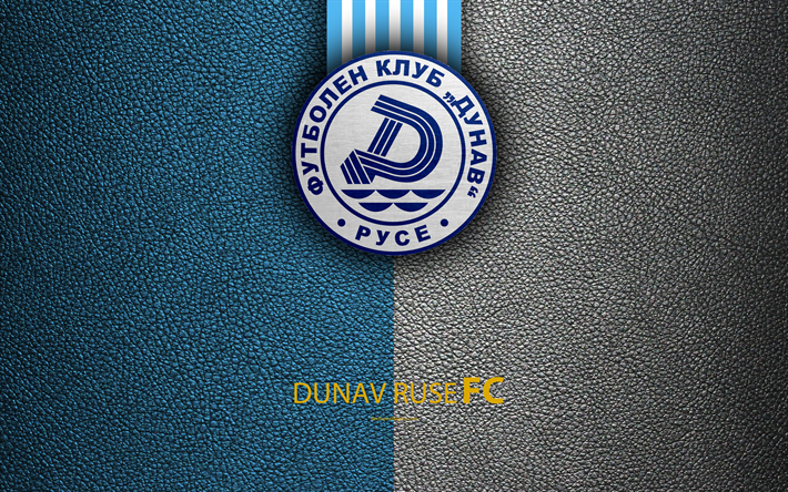 FC Dunav حيلة, 4k, شعار, البلغاري لكرة القدم, حيلة, بلغاريا, كرة القدم, جلدية الملمس, حسين الدوري الاسباني, بلغاريا لكرة القدم