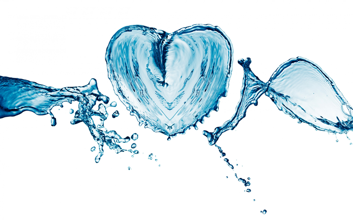 heart of water, water concepts, water, spray, heart