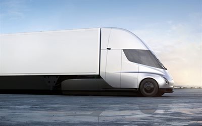 Tesla Camion Semi, 4k, 2018 camion, elettrico, camion, camion semirimorchio, Tesla
