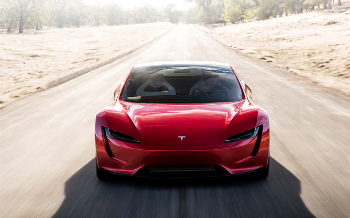 El Tesla Roadster, supercars, 2020 coches, coches el&#233;ctricos, Tesla