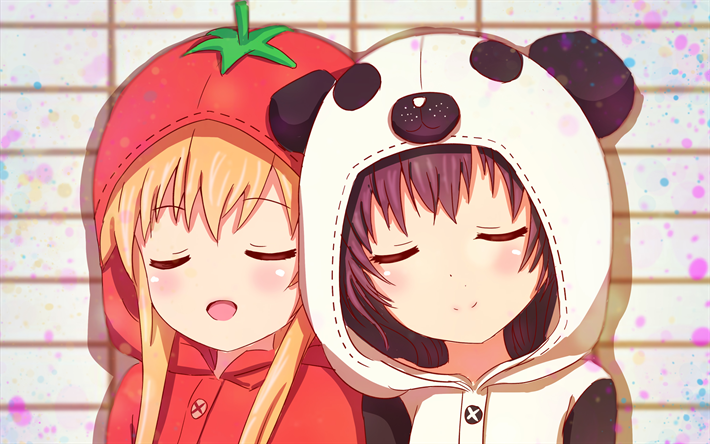 4k, Kyoko Toshino, Funami Yui, manga, YuruYuri, kuvitus, Toshino Kyoko