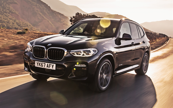 BMW X3 30d, F25, road, 2019 cars, crossovers, new X3, german cars, BMW