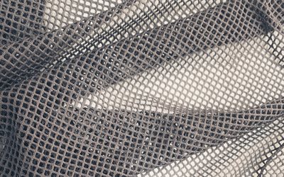 stoff mesh textur, makro, wellig, stoff, textur, mesh, texturen, hintergr&#252;nde aus stoff, grau stoff