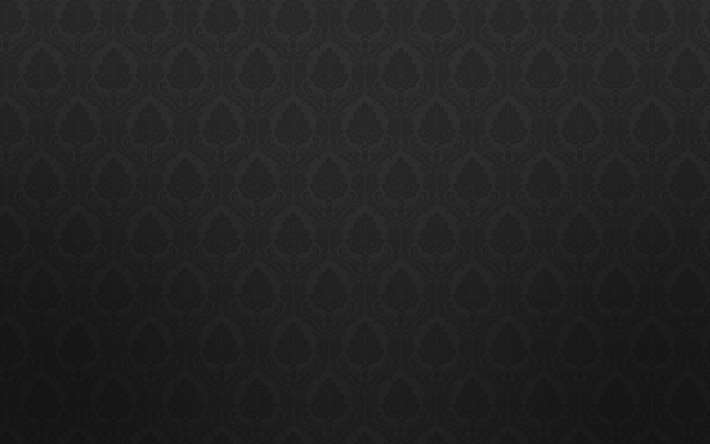 negro patr&#243;n floral, floral ornamento de fondo, vintage patr&#243;n floral, negro vintage de fondo, negro de damasco, patr&#243;n, patrones florales, fondo con flores, vintage antecedentes, negro retro fondos, floral vintage patr&#243;n