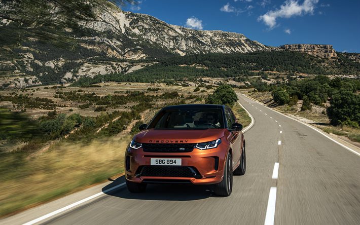Land Rover Discovery Sport, 4k, maastoautot, 2021 autot, L550, moottoritie, Land Rover