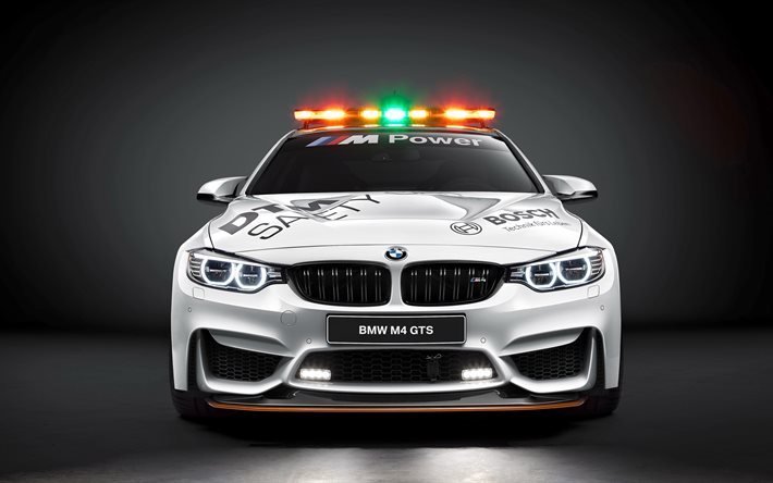 safety car, BMW M4 GTS, DTM, white BMW, white M4