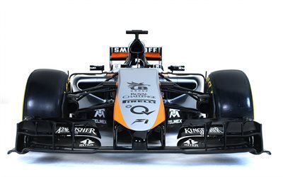 Force India VJM08, 4K, F1, 2017 cars, Formula 1, racing cars