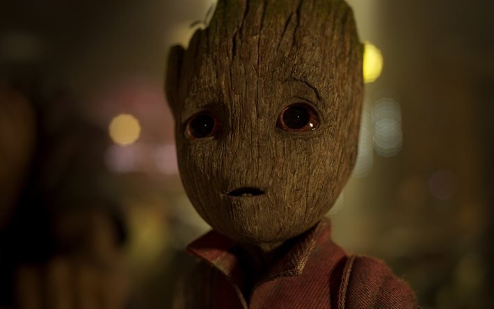 baby groot, 4k, 2017-film, guardians of the galaxy vol 2