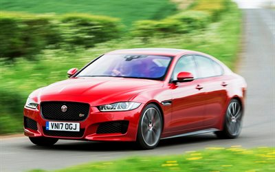 Jaguar XE, road, Bilar 2018, lyx bilar, nya XE, Jaguar