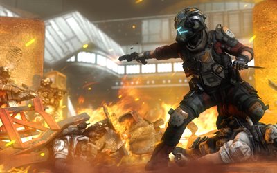 Titanfall 2, cyber warrior, 2017, juegos de batalla, shooter