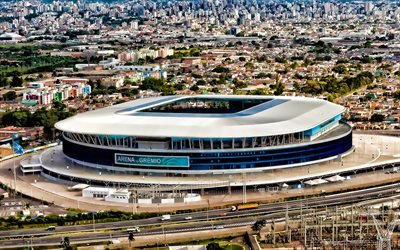 Arena do Gremio, Brasilian jalkapallon stadion, Gremio FC, Porto Alegre, Brasilia, urheilu moderni areenoilla