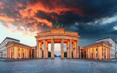 Brandenburger Tor, Berlin-Omr&#229;det, Tyskland Berlin sev&#228;rdheter