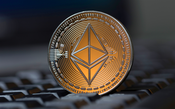 ethereum, sign, eth, gold coin, cryptocurrency, electronic money
