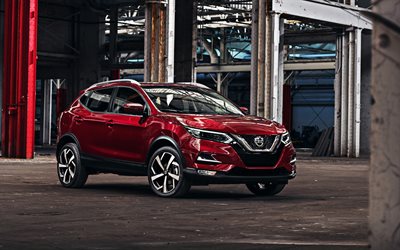 Nissan Qashqai, 2020, Nissan Rogue Sport, rosso crossover, la nuova red Rogue, il crossover giapponese, nuovo rosso Qashqai, Nissan