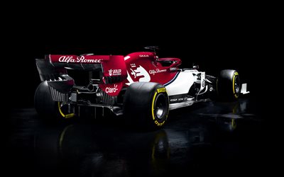 Alfa Romeo C38, F1 2019, auto da corsa, vista posteriore, nuovo C38, Formula 1, 2019, Alfa Romeo Racing-Ferrari