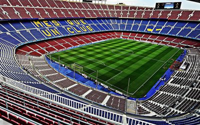 El Camp Nou, Barcelona, Catalu&#241;a, Espa&#241;a, el FC Barcelona stadium, vista interior, La Liga, estadios, campos de deportes, Europa