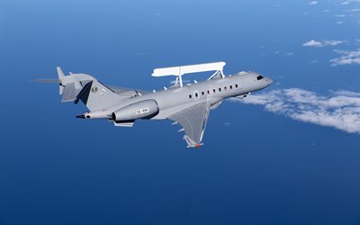 Bombardier Global 6000, su&#233;dois avions militaires, d&#39;Espadon de l&#39;Avion de Patrouille Maritime, radar, Saab