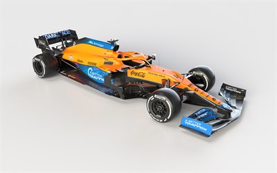 2021, McLaren MCL35M, ext&#233;rieur, vue avant, nouveau MCL35M, F1 2021 voitures de course, Formule 1, McLaren