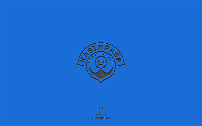 قاسم باشا, الخلفية الزرقاء, فريق كرة القدم التركي, شعار Kasimpasa, الدوري الممتاز, تركيا, كرة القدم