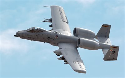 Fairchild Republic A-10 Thunderbolt II, A-10C, American attack aircraft, combat aviation, US Air Force, military aircraft, USA
