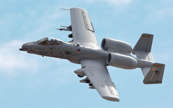 fairchild republic a-10 thunderbolt ii, a-10c, amerikanische kampfflugzeuge, kampf-luftfahrt, us air force, military aircraft, usa