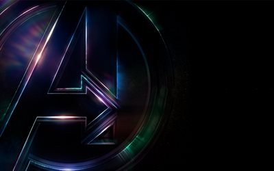 4k, Avengers Infinity War, logo, 2018 elokuva, art, juliste