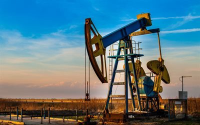 Olio impianto, la produzione di petrolio, industria petrolifera concetti, olio