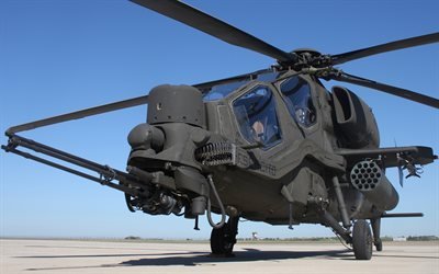McDonnell Douglas AH-64 Apache, American elicottero da combattimento, US Air Force, elicottero d&#39;attacco, la base militare, AH-64, aeroporto militare