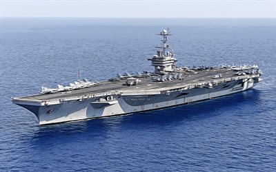 USS Harry S Truman, 4k, vector art, CVN-75, aircraft carriers, United States Navy, US army, abstract ships, battleship, US Navy, Nimitz-class, USS Harry S Truman CVN-75