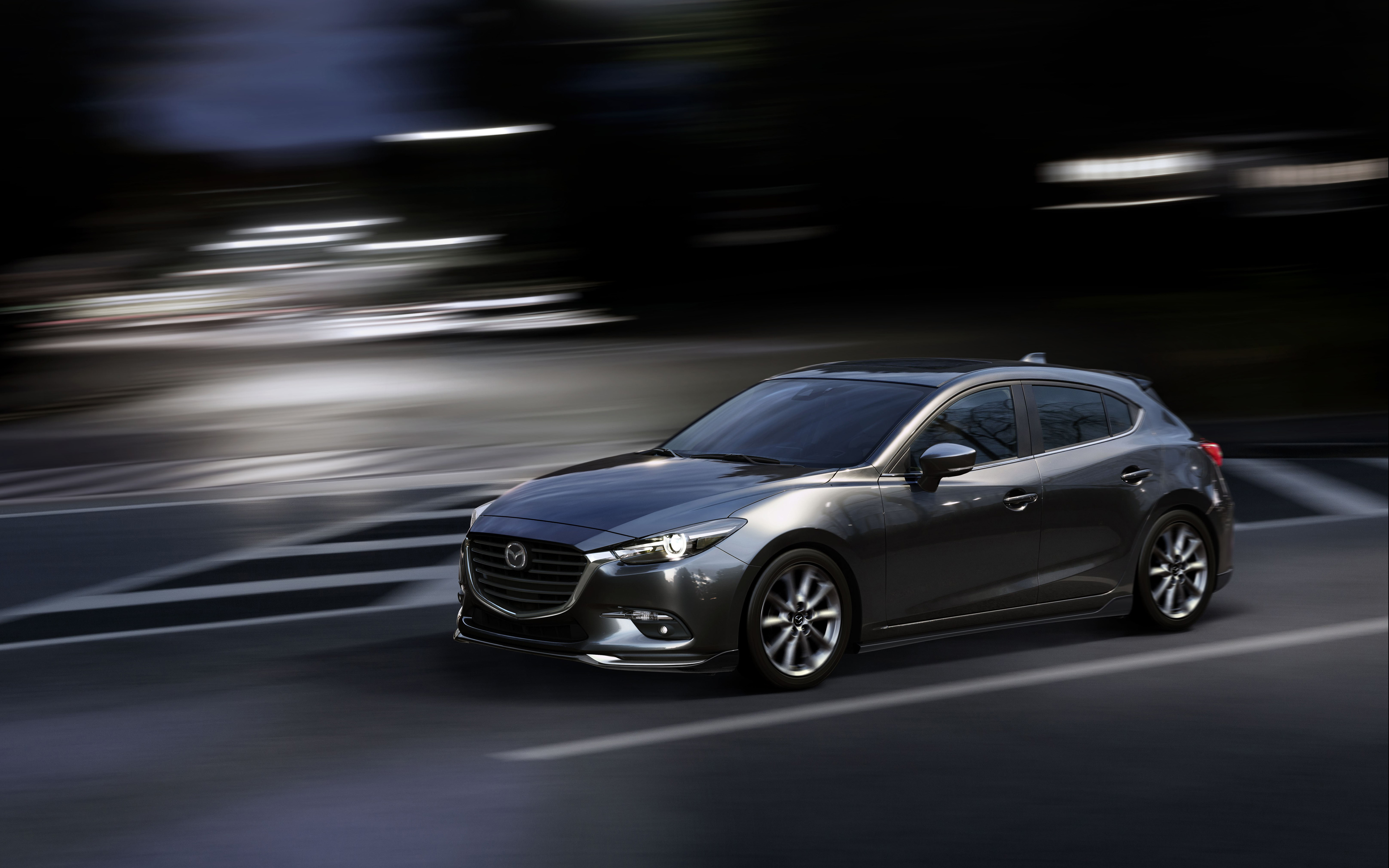 Download wallpapers Mazda3 Hatchback, 4k, motion blur, 2018 cars, Mazda 3,  japanese cars, Mazda for desktop with resolution 3840x2400. High Quality HD  pictures wallpapers