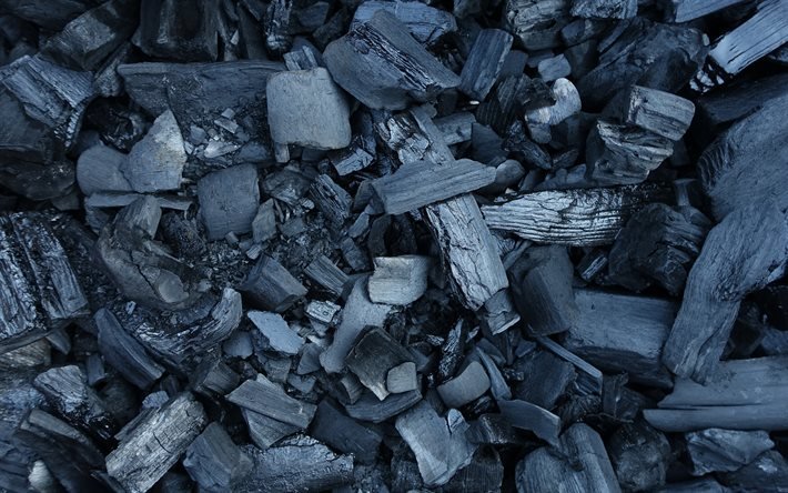 木炭, 4k, 奥木製の質感, 炭質感, 暖炉, 炭背景
