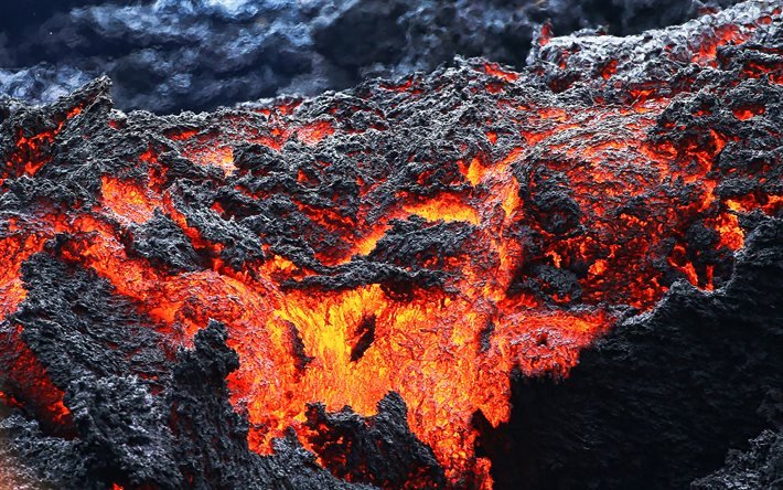lava textura, 4k, macro, pedra texturas, fogo fundos, lava texturas, vermelho lava ardente, vermelho-quente lava, fogo de fundo, lava, lava ardente