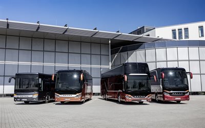 Setra S 516 HDH, matkustaja linja, turistibussien, linja-autoasema, uudet linja-autot, Setra