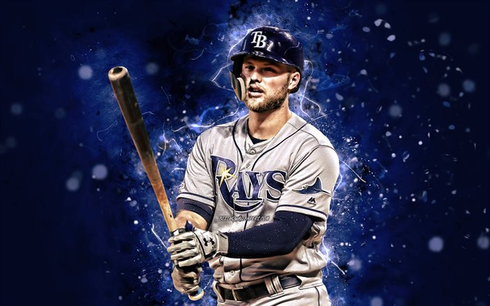 Download wallpapers Austin Meadows, 4k, MLB, Tampa Bay Rays, outfielder ...