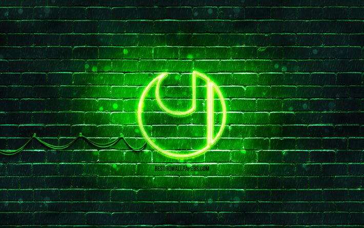 شعار Uhlsport الأخضر, 4 ك, لبنة خضراء, شعار Uhlsport, العلامة التجارية, شعار Uhlsport النيون, يو اتش ال سبورت