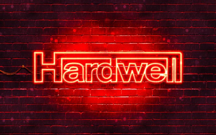 Download wallpapers Hardwell red logo, 4k, superstars, dutch DJs, red  brickwall, Hardwell logo, Robbert van de Corput, Hardwell, music stars,  Hardwell neon logo for desktop free. Pictures for desktop free