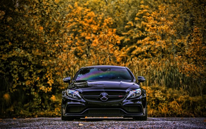 Mercedes-AMG C63s, front view, 2020 cars, W205, tuning, german cars, Mercedes-Benz