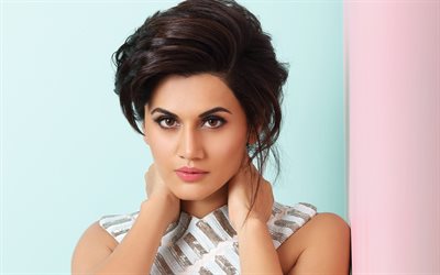 Taapsee Pannu, 2018, le Bollywood, le portrait, l&#39;actrice indienne, beaut&#233;, brunette, photoshoot