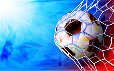 FIFA World Cup 2018, goal, low poly, Russia 2018, art, FIFA World Cup Russia 2018, soccer, FIFA, football, Soccer World Cup 2018, creative