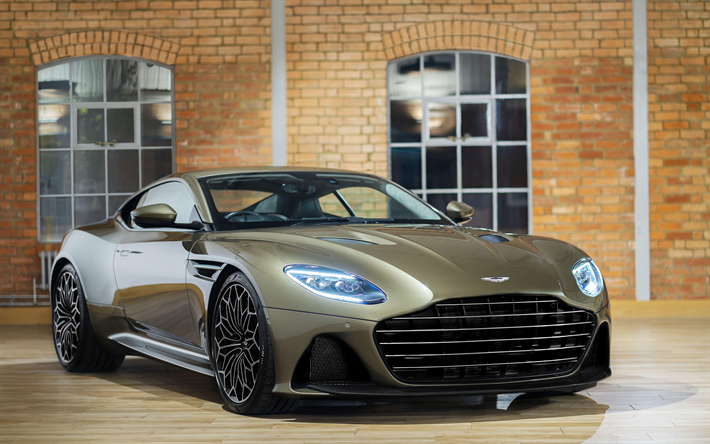 Aston Martin DBS Superleggera, 4k, supercars, 2019 coches, brit&#225;nico de coches de Aston Martin