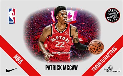 Patrick McCaw, Toronto Raptors, Amerikan Basketbol Oyuncusu, NBA, portre, ABD, basketbol, Scotiabank Arena, Toronto Raptors logo, Patrick Andrew McCaw