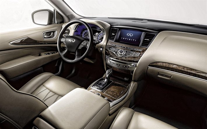 Infiniti QX60, 2020, interior, inside view, front panel, QX60 2020 interior, japanese cars, Infiniti