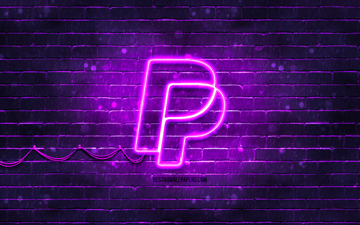 neon paypal logo