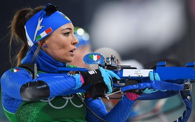 dorothea wierer, biatleta italiana, biathlon, sport invernali, ritratto di dorothea wierer, italia